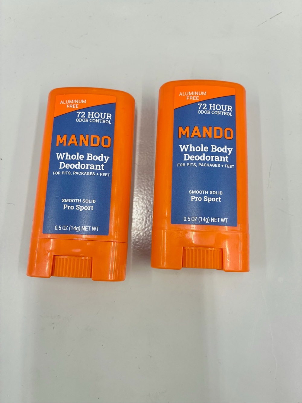 Ⓜ️$️8Ⓜ️ NEW MANDO Travel Size Whole Body Deodorant 0.5oz, 2 count